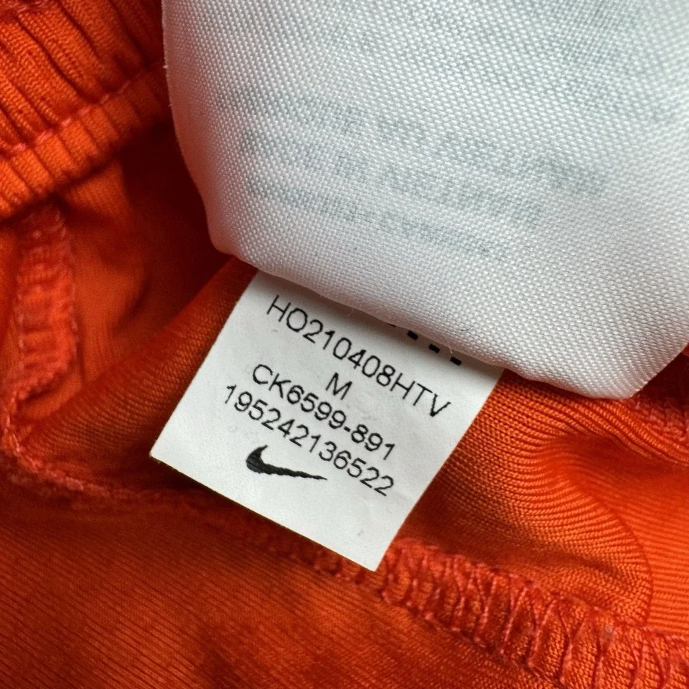 Nike Air Shorts Womens Medium Athletic Breathable Lightweight Stretch Orange